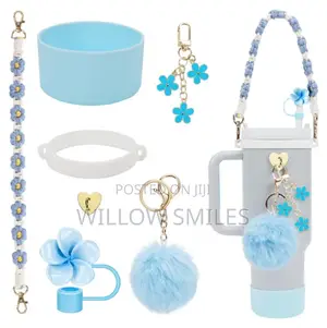 Stanley Cup Accessories (7pcs) + Anti-Spillage Guide + Straw+Cupbrush