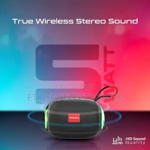 Promate 5w High Definition Bluetooth 5.3 Speaker With RGB Light, Tf