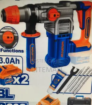 Wadfow 20v Cordless Rotary Hammer 28mm With Two Batteries - Wlm1b282re