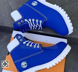 Timberland Premium Blue White Boots – Fast Delivery in 2 Hours