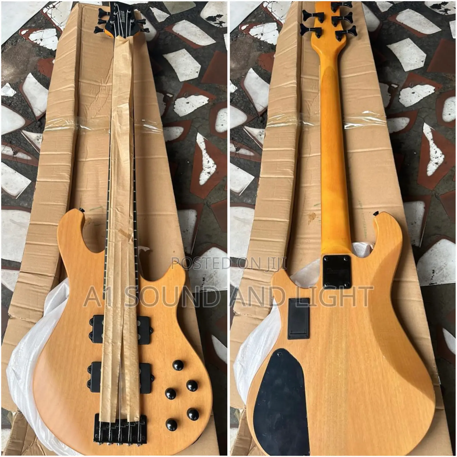Ibanez Gio 5 Strings Active Bass Guitar [Log Grain Color ]