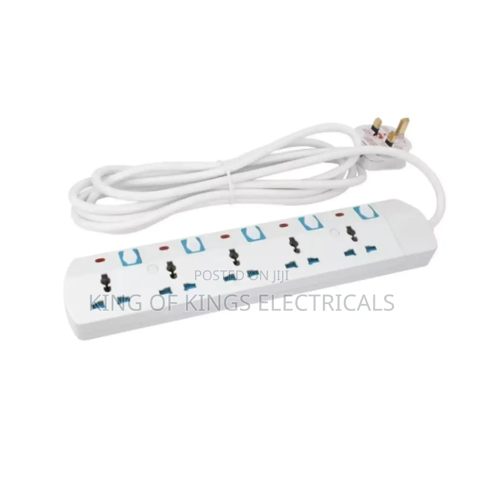 Focus 5-Way Extension Board With 5m Cable–Durable Safe Power Solution