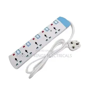 Focus 5-Way Extension Board With 5m Cable–Durable Safe Power Solution