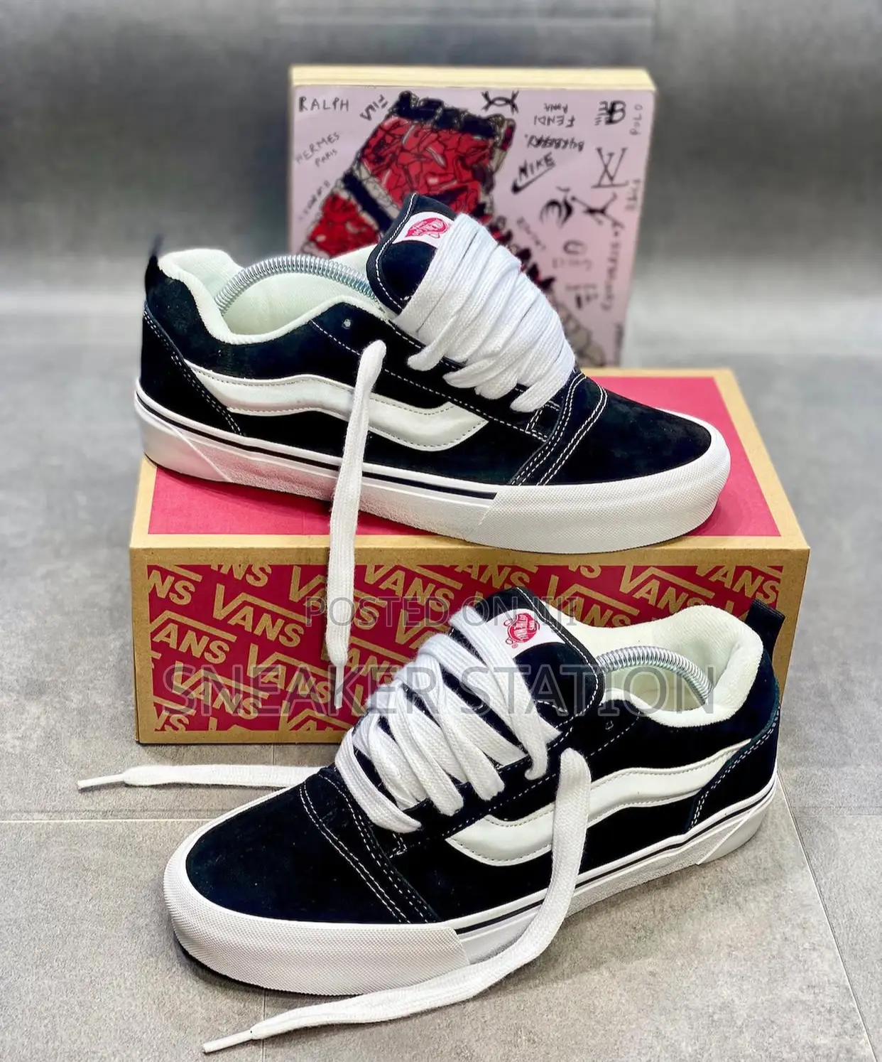 Authentic Vans Knu Skool Black/White