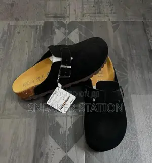 Boston Birkenstock Suede Black