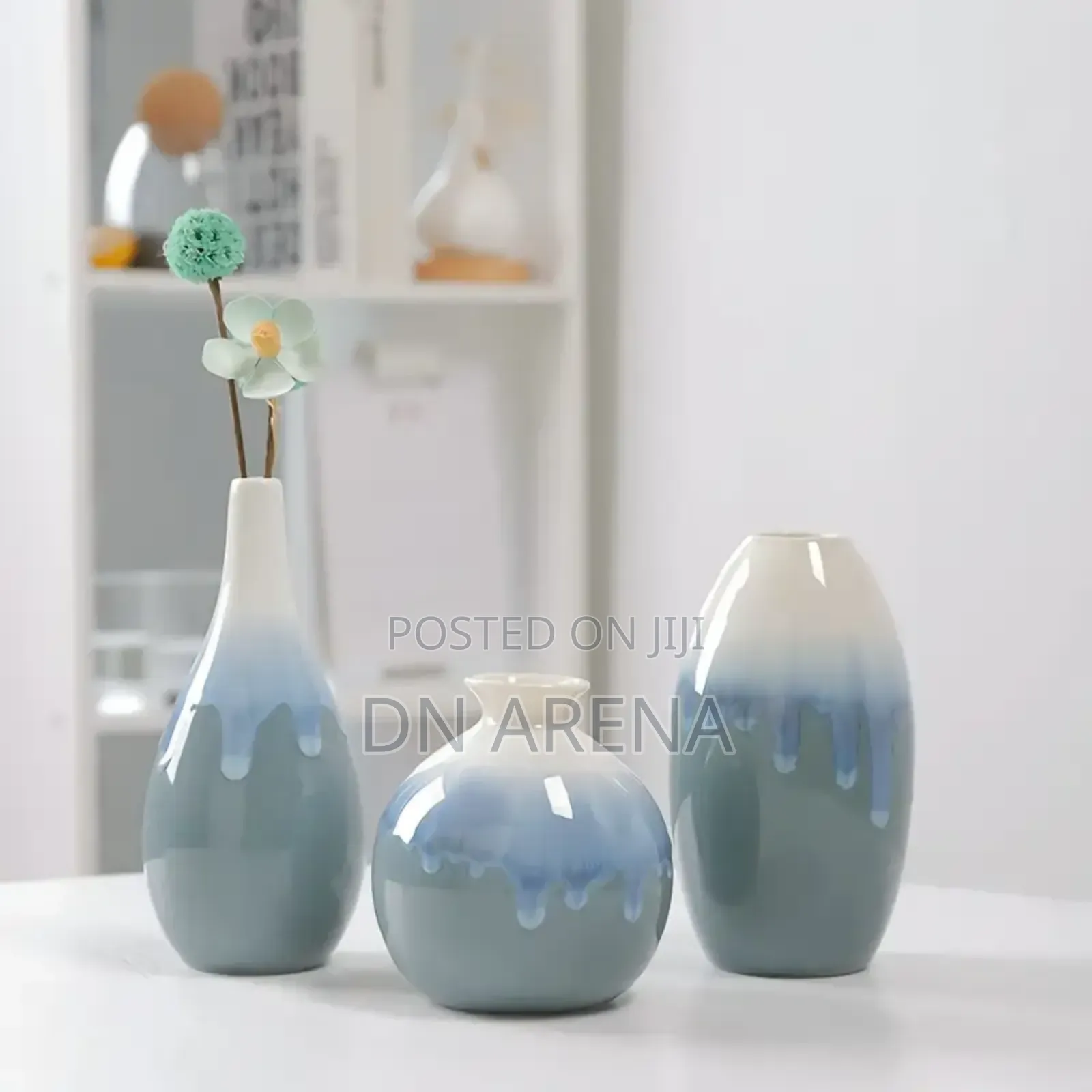 Ceramic 3pcs Vase for Decor
