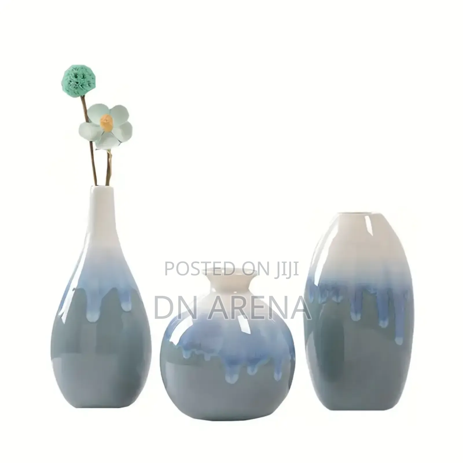 Ceramic 3pcs Vase for Decor