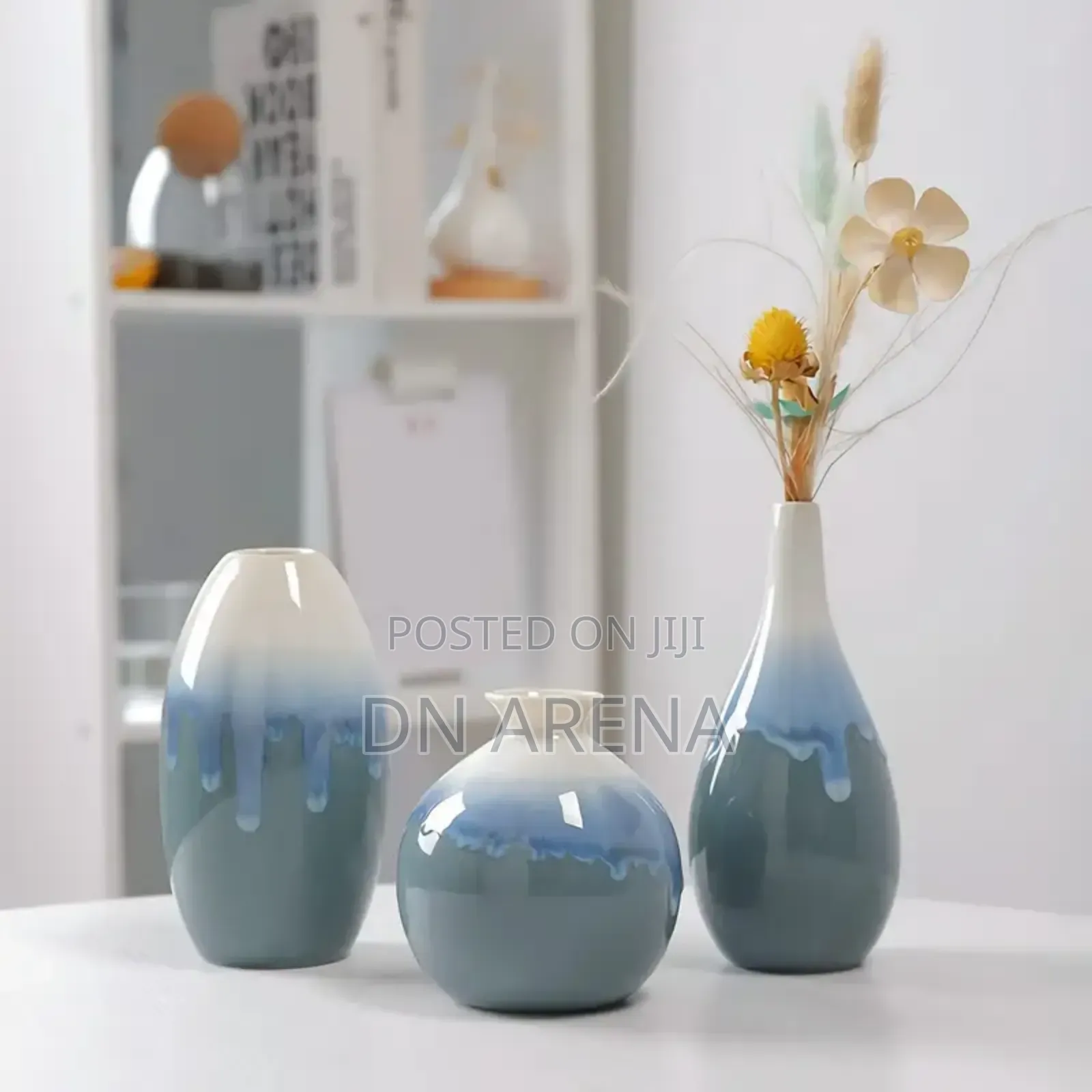 Ceramic 3pcs Vase for Decor