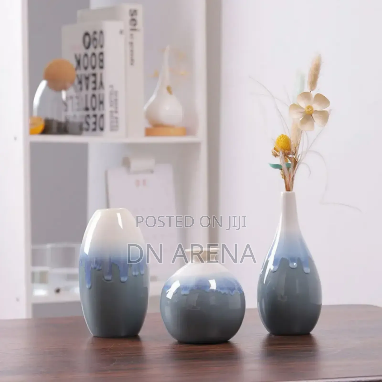 Ceramic 3pcs Vase for Decor