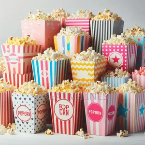 Variety of Colorful Popcorn Boxes