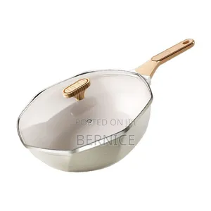  Premium 32cm Non-Stick Frying Pan With Glass Lid 