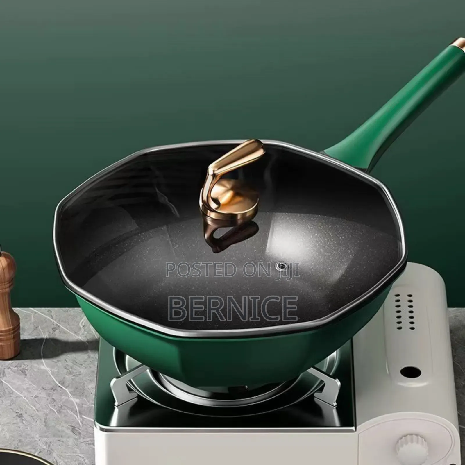  Premium 32cm Non-Stick Frying Pan With Glass Lid 