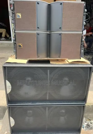 Line Array 10inches Speakers With Bass and Amp Rack Set
