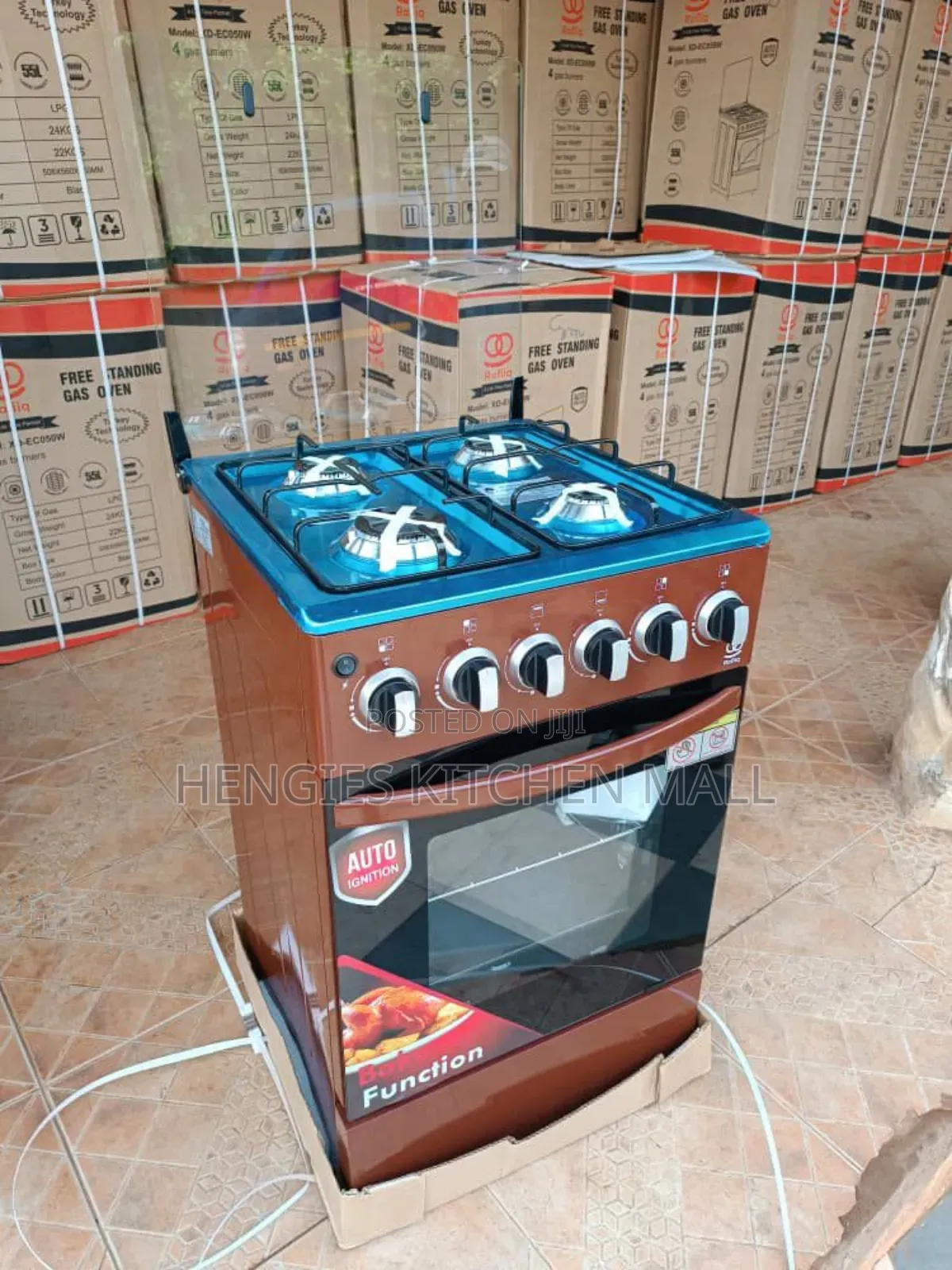 Rafiiq Auto Ignition Gas Cooker With Oven and Grill