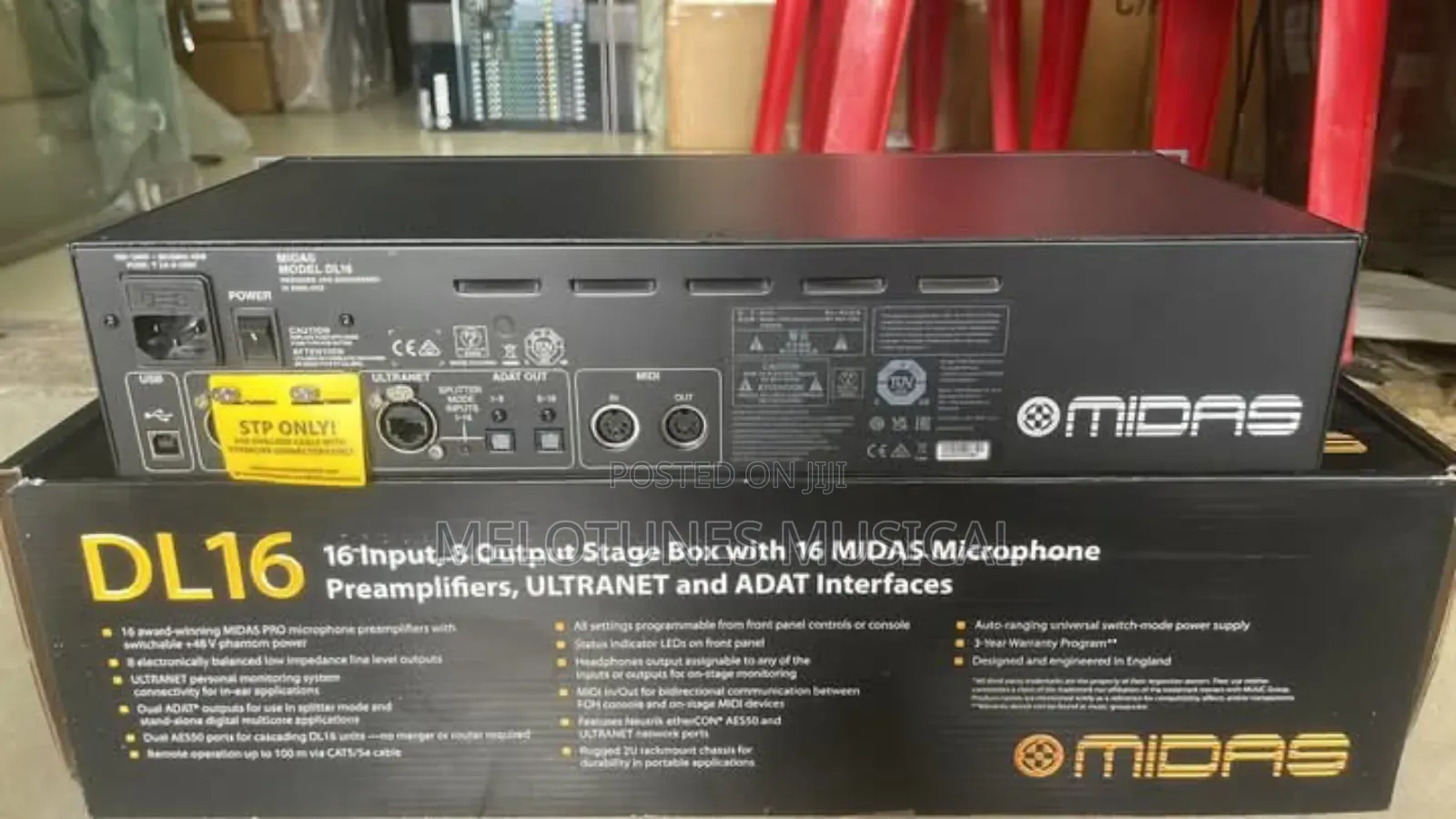 Midas Dl16 16 Input, 8 Output Stage Box
