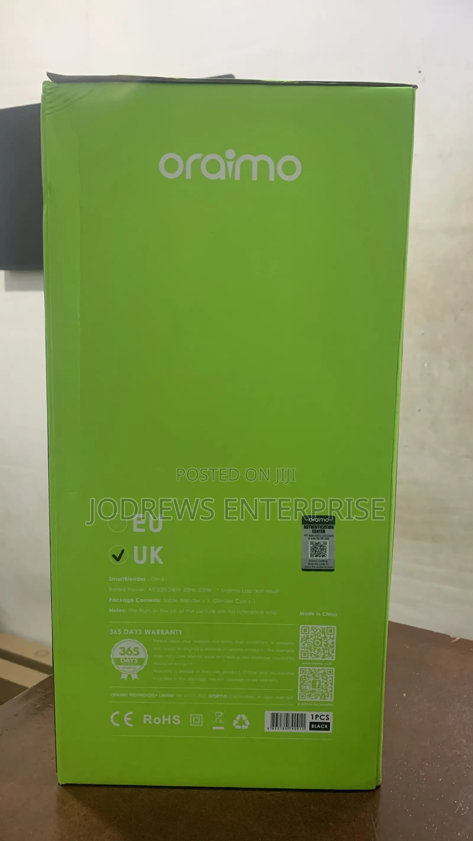 Oraimo Smart Blender 1.5l Speeds Control Blender