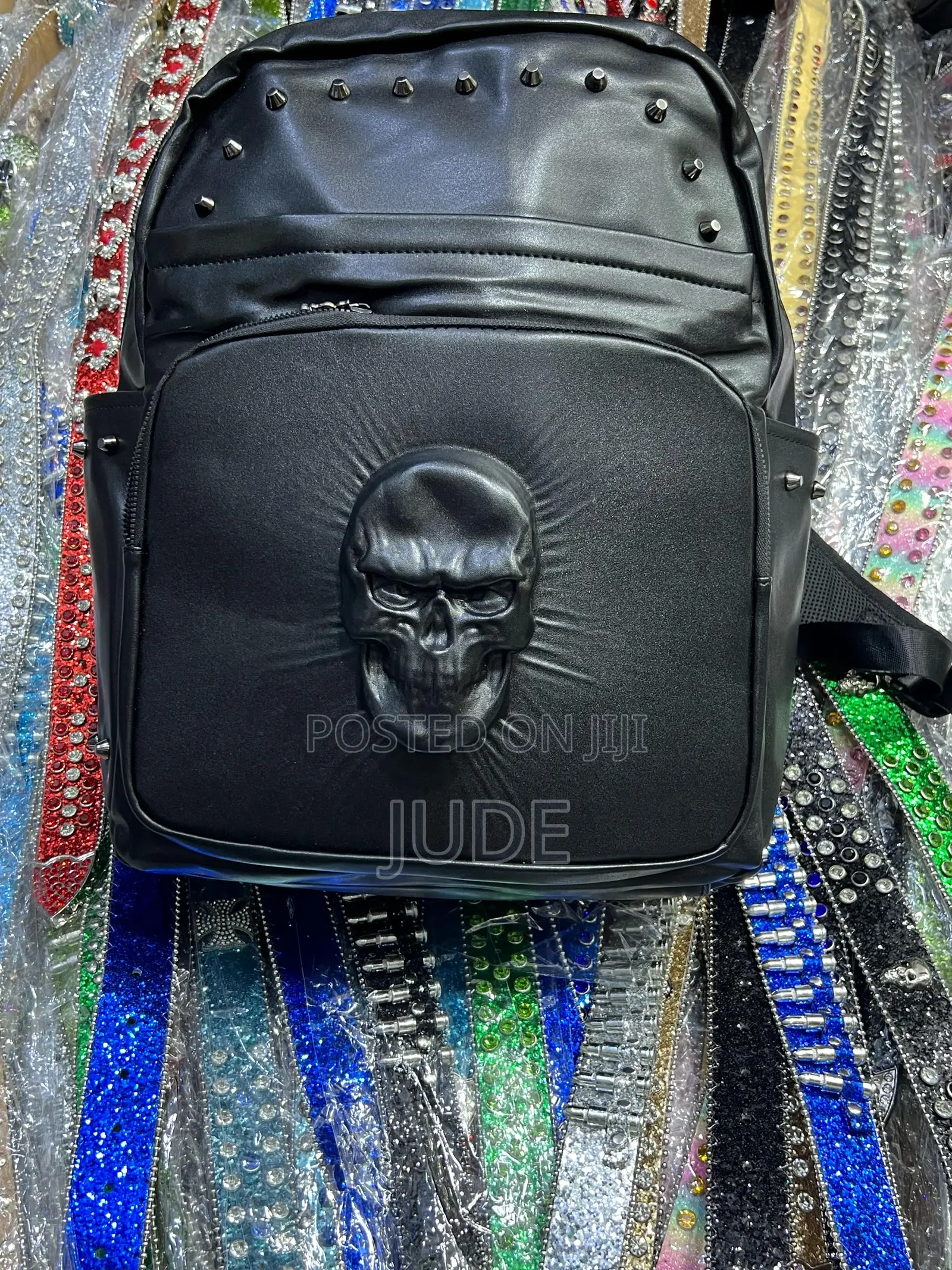 Black Skull Backpack