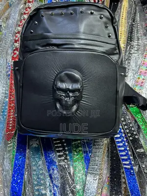 Black Skull Backpack