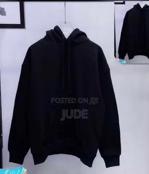 Thick Black Hoodie