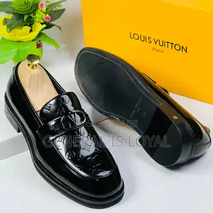 Louis Vuitton Black Classic Men Shoe