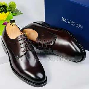 J.M Weston Dark Coffee Executive Men Leather Shoe