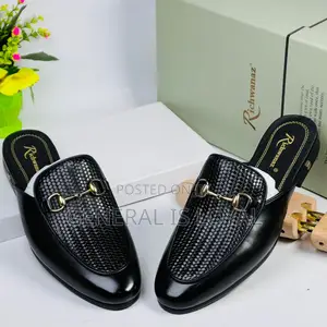 Richwanz Men Black  Halfshoe