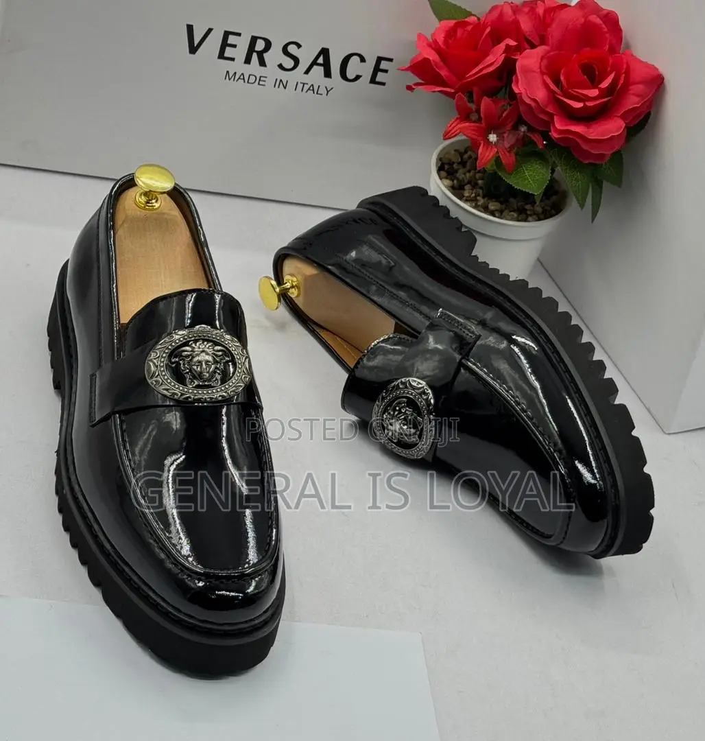 Versace Mirror Men Leather Shoe