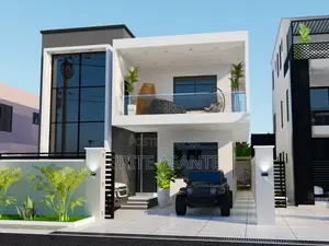 Four Bedrooms Architecture Drawing Plan 40ft X 100ft Land Size
