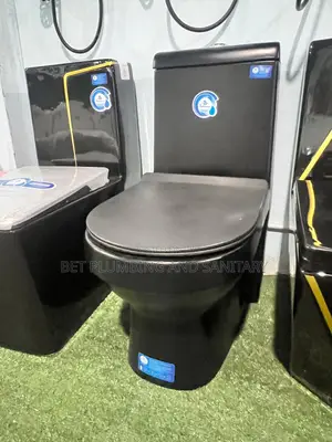 European All Black Water Closet_soft Close Wc_toilet Seat_complete
