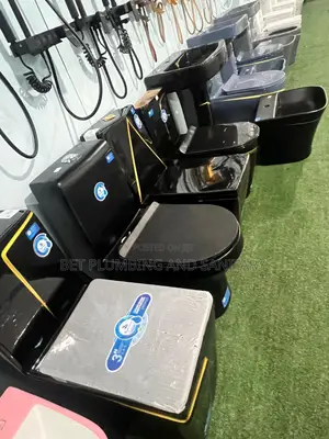 European All Black Water Closet_combined Wc_soft Close Wc_complete