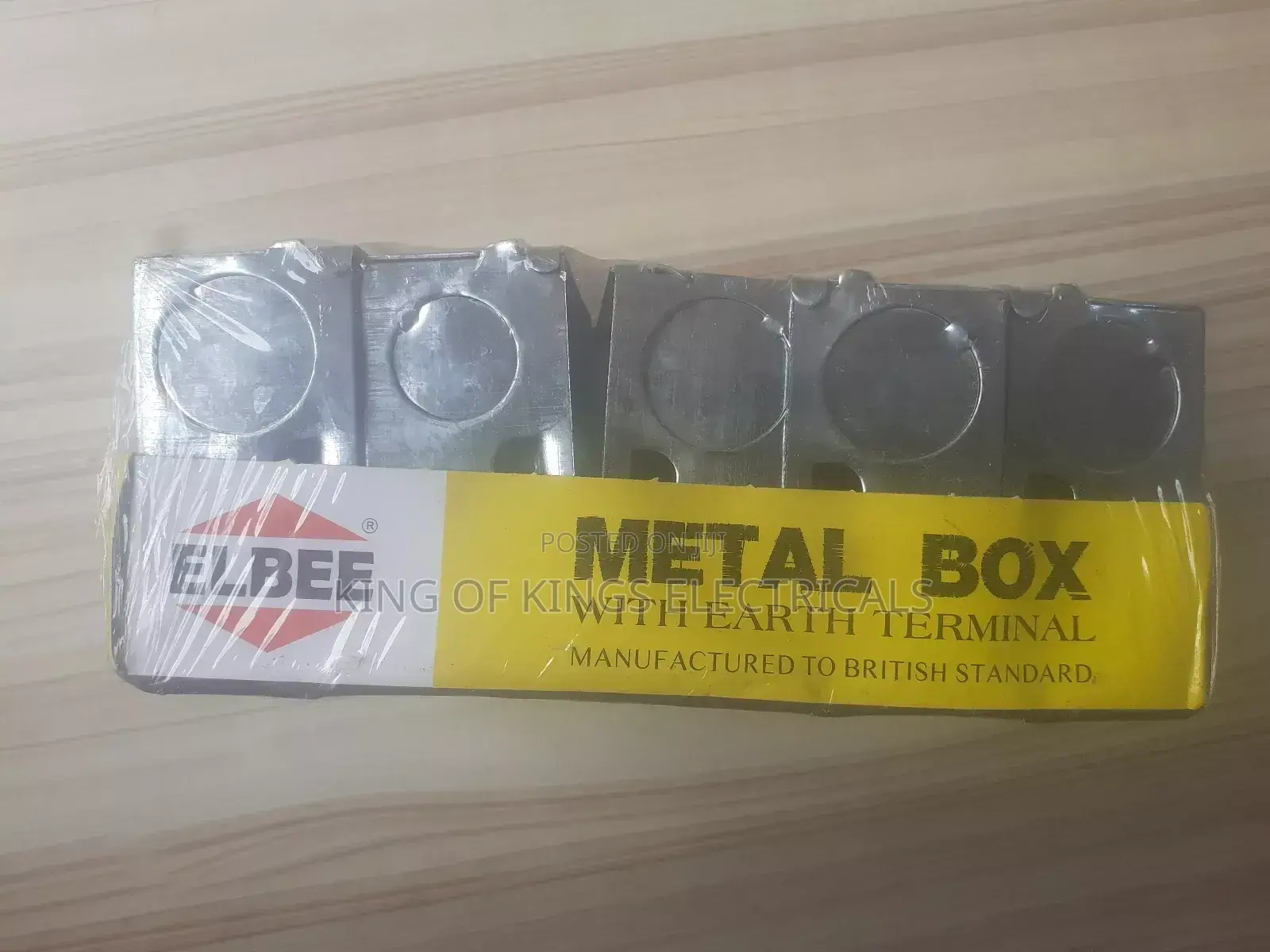 Elbee 3×3 Metal Electrical Back Box(Conduit)Heavyduty British Standard