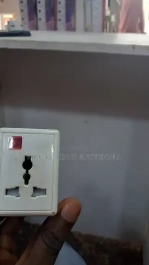 Universal 3-Pin Plug Adapter With Fuse Indicator Light