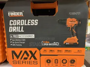 Cordless Drill - 4 Free Accessories
