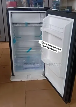 High Efficiency 80ltrs Black Westpool Table Top Fridge 80ltr