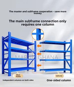 300kg Capacity Metal Shelving Rack Self Storage Warehouse Shelves