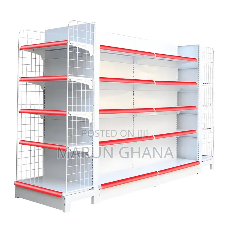 Supermarket Shelves for Retail Store Double-Sided End Unit Gondola