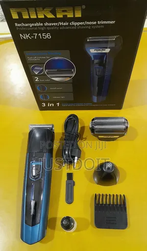3 in 1 Rechargeable Nose Trimmer/ Shaver/ Smoothener.