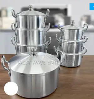 7 Set Silver Saucepan