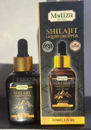 Motiza Shilajit Liquid Dropper Resin Himalayan Mountain Gold Grade
