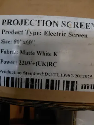 Top Edge 150cm*150cm Electronic /Motorized Projector Screen