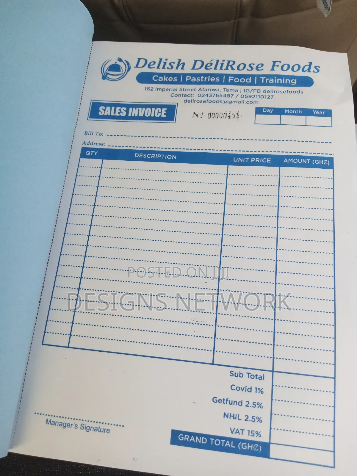Printing Of Receipt, Invoice, Waybills, Payment Voucher Etc.
