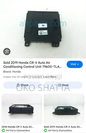 Honda Cr-v & Civic Control Unit
