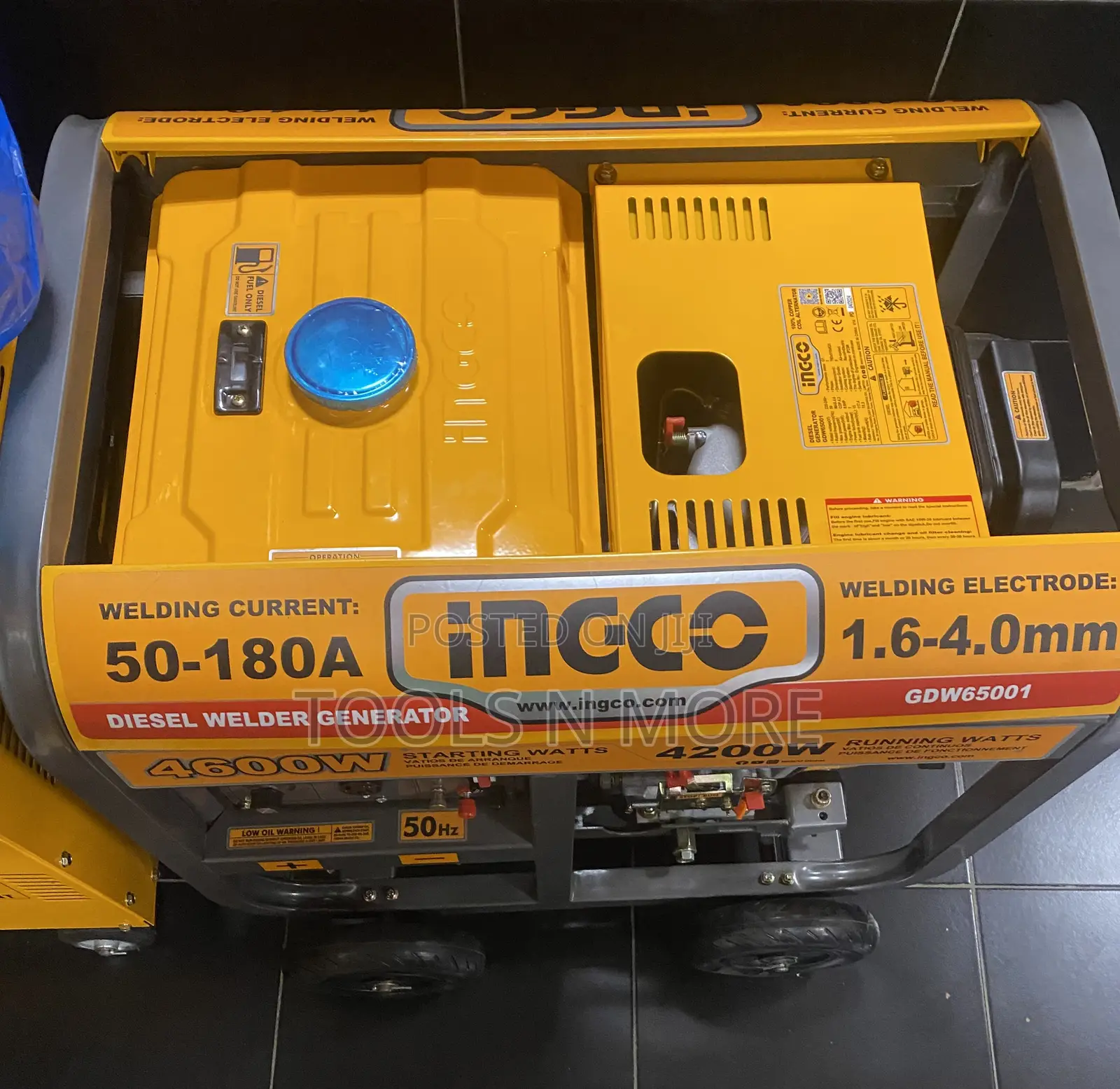 Ingco Diesel Welder Generator 4600w