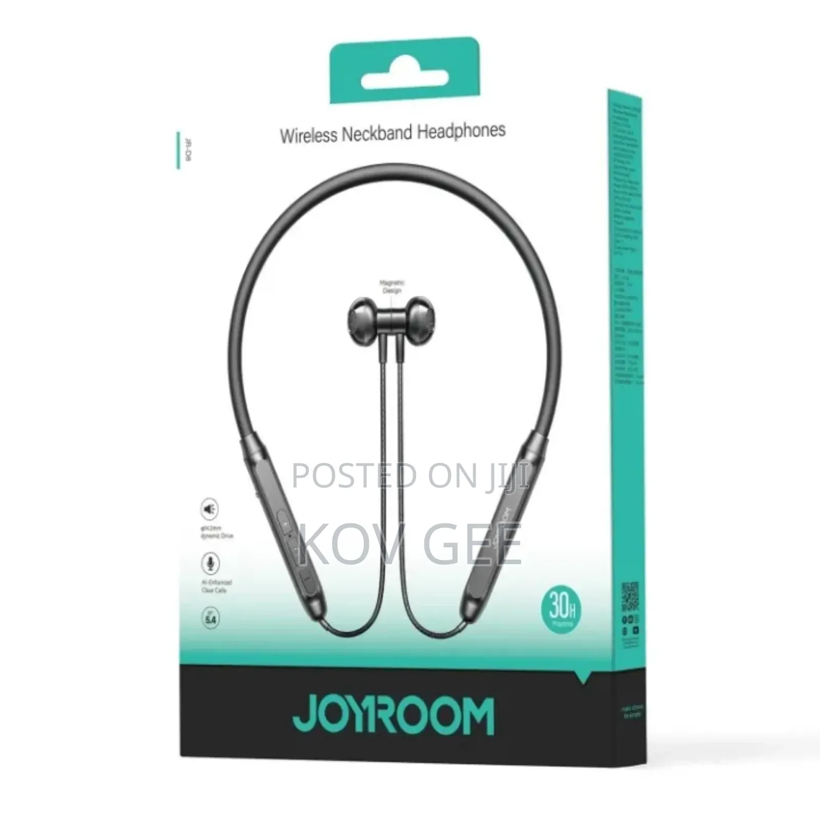 Joyroom Jr-D8 Bluetooth 5.4 Sports Outdoor Wireless Neckband Earphone