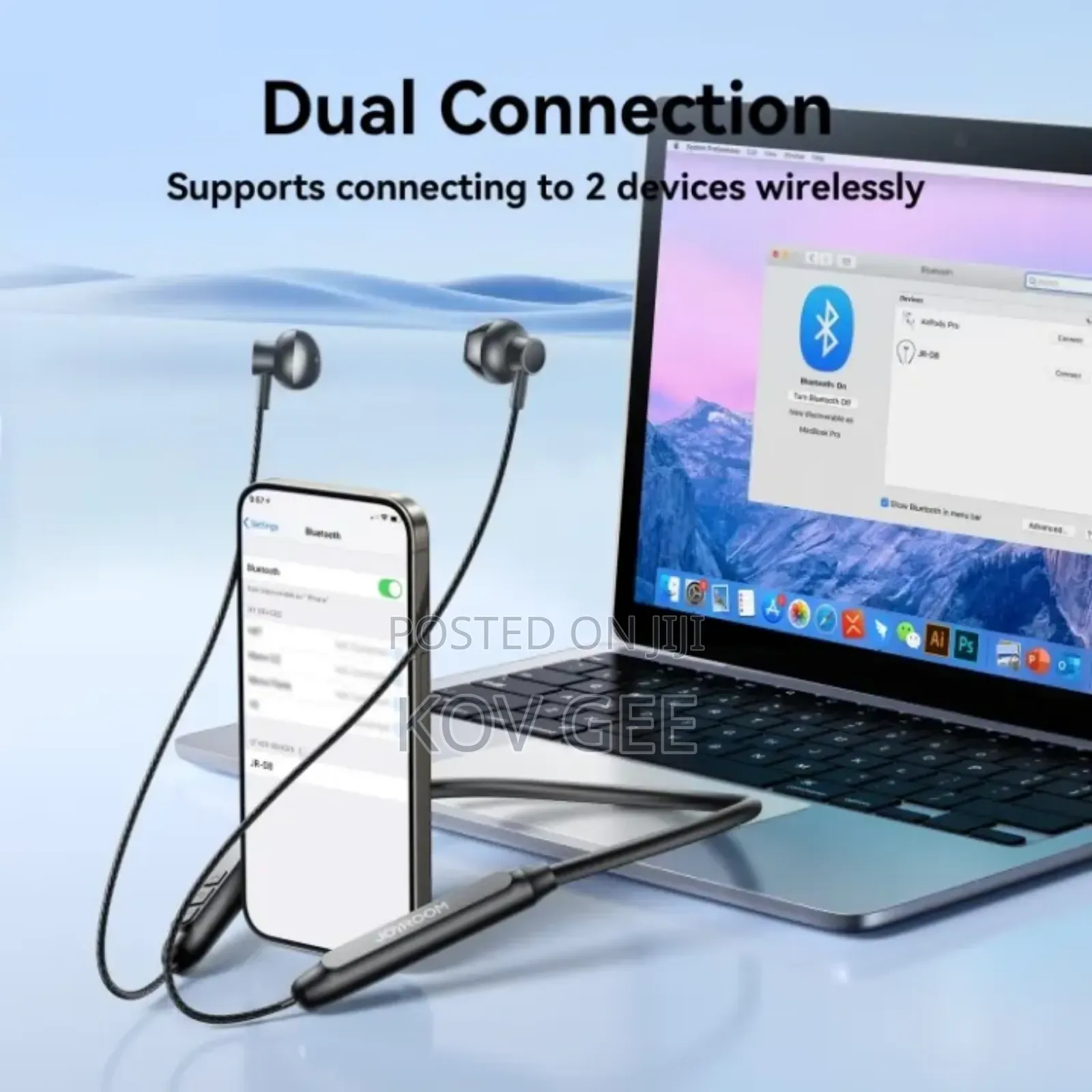 Joyroom Jr-D8 Bluetooth 5.4 Sports Outdoor Wireless Neckband Earphone