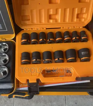 Ingco 14 Pieces 1/2” Dr. Impact Socket Set