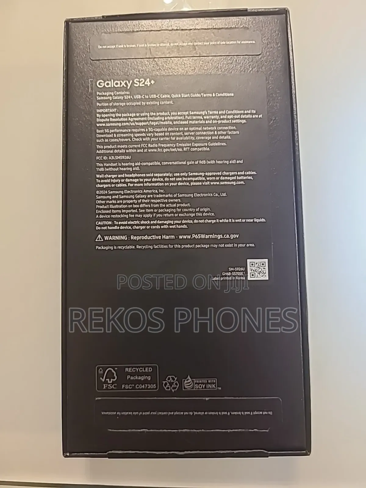 New Samsung Galaxy S24 Plus 256 GB Gray