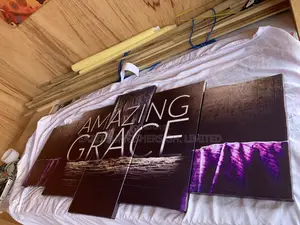 Amazing Grace Purple Canvas Wall Arts 3d Frames Decor