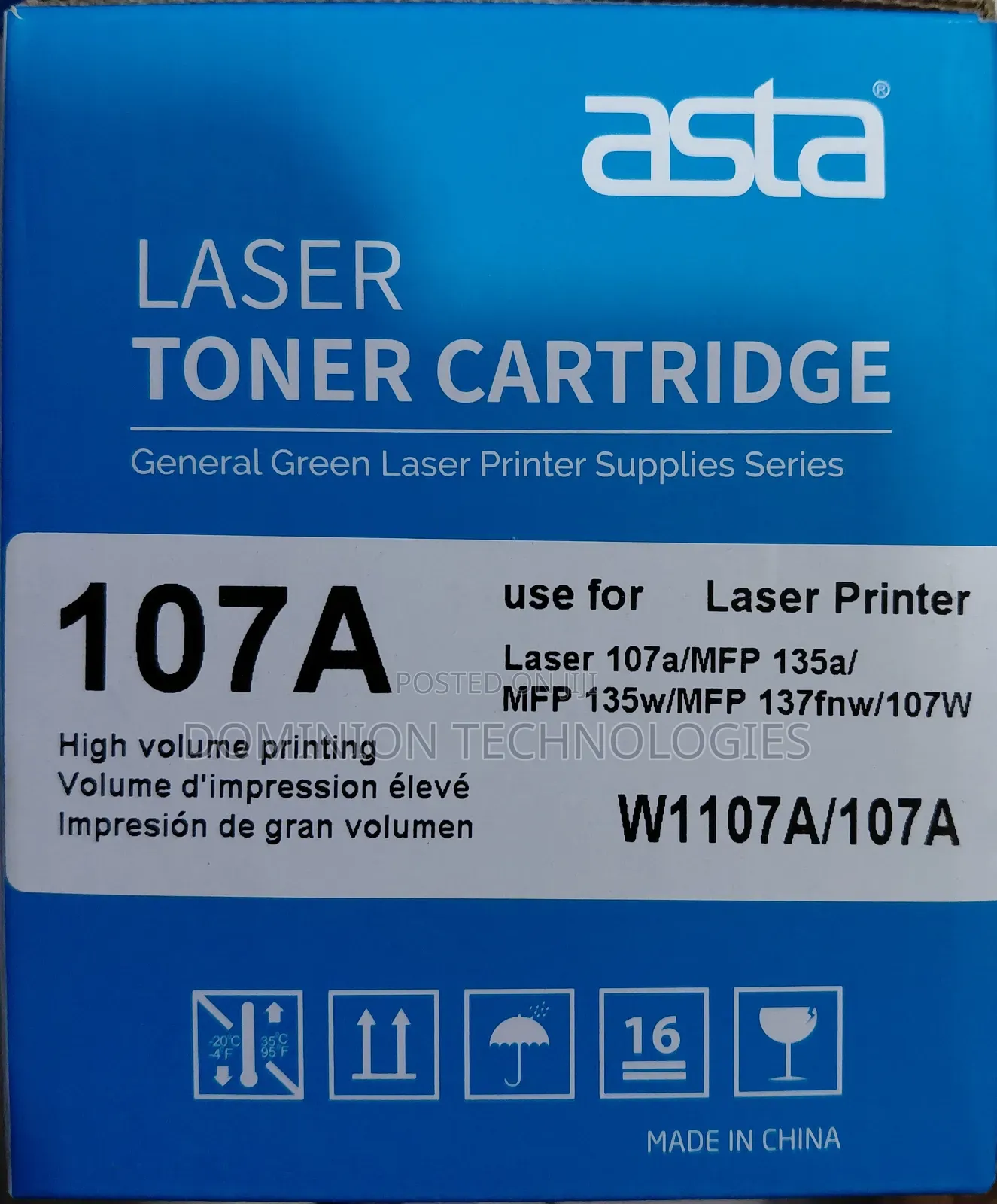 Asta W1107a 107a Laser Cartridge