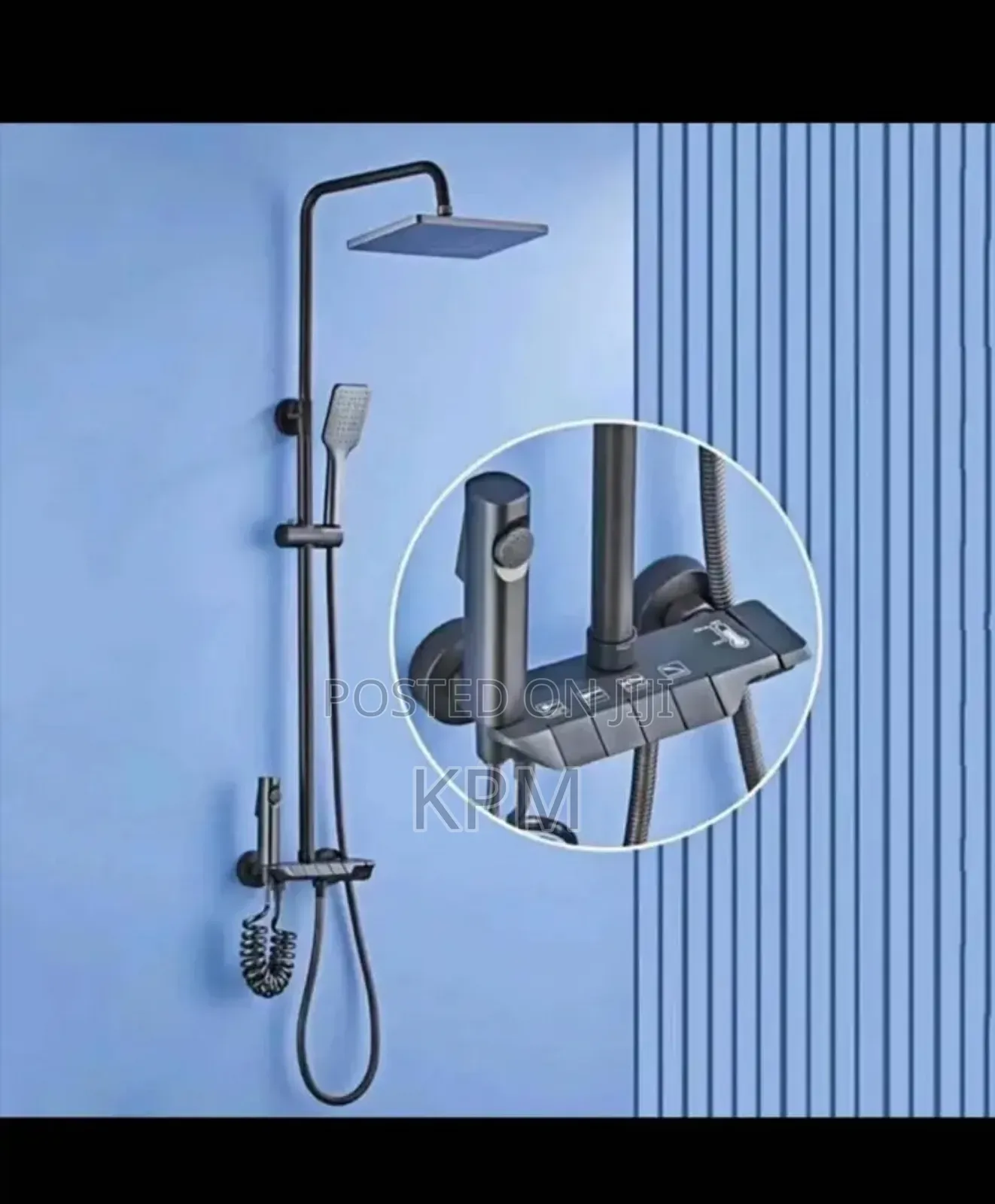 4 in 1 Piano Pressure Shower Complete Set. Metal Board